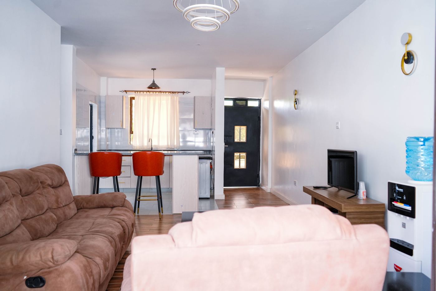 Two bedroom apartment lounge at Syrich Château, Nairobi